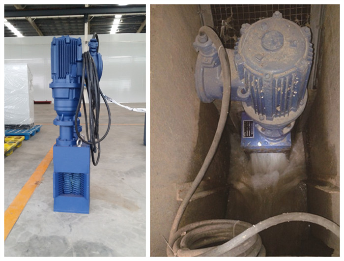 Non drum wastewater grinder installed in tunnel drainage pump station
