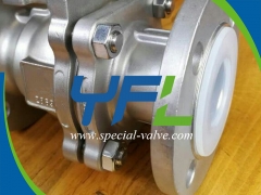 Effective Stainless Steel Body PFA Lined Ball Valve