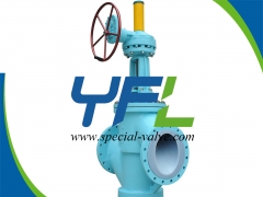PFA Lined Y type globe valve