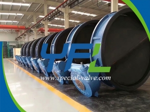 Large Size Rubber Lined Butterfly Valve for Seawater Desalination by YFL